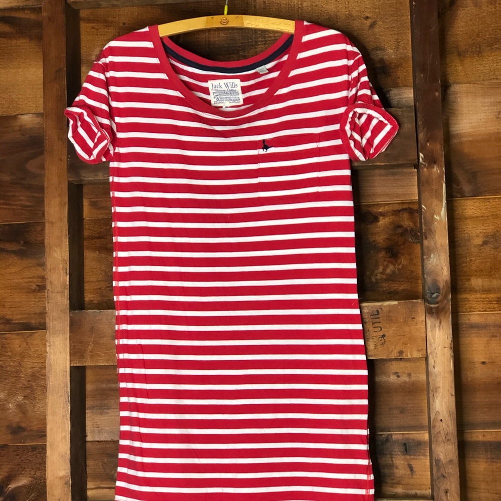 Jack Wills Herlach Striped Jersey Dress